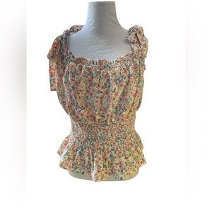 Forever 21 Multicolor Floral Top use great condition